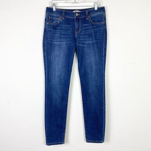 Cabi Ruby Dark Wash Low Rise Skinny Jeans Style #750 Size 8 - Picture 2 of 7